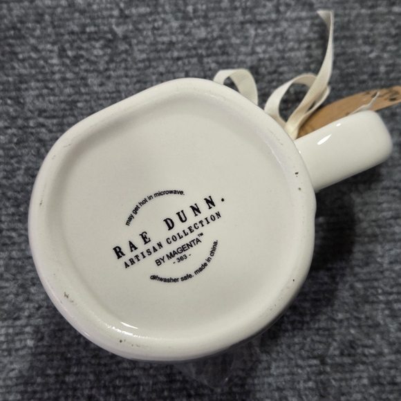 Rae Dunn REJOICE Luke 2:8-14 Christmas Mug Double Sided Nativity - Picture 2 of 6